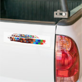 BMW FullColours Bumper Sticker (On Truck)