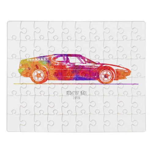 BMW M1 1978 Watercolor Jigsaw Puzzle