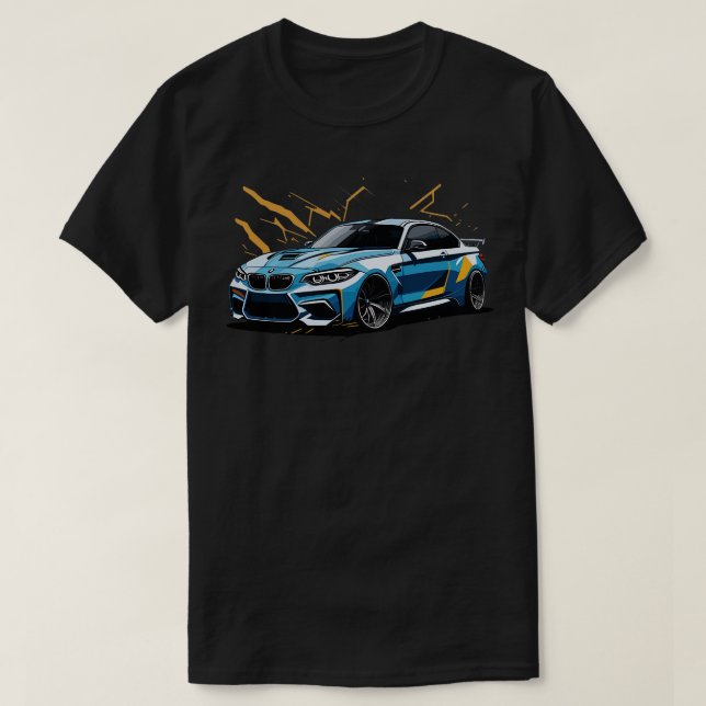 BMW M2 f87 Graffiti Style T-Shirt (Design Front)