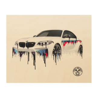 BMW M2 Liquid Metal Wall Art