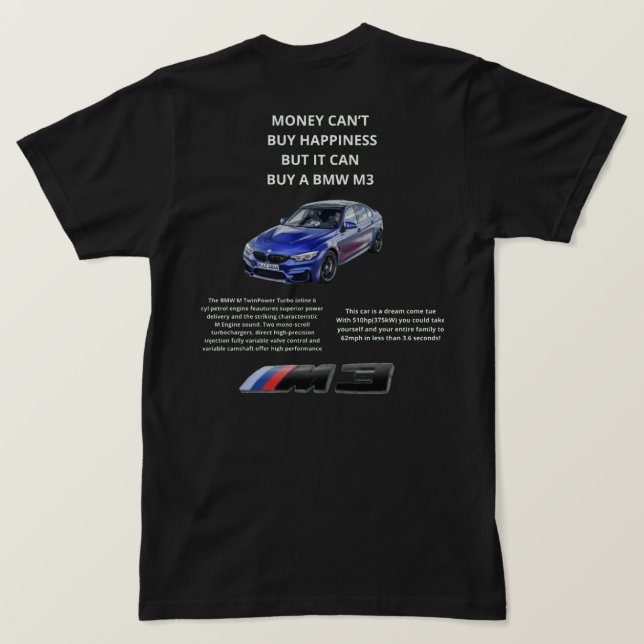 bmw M3 T-Shirt (Design Back)