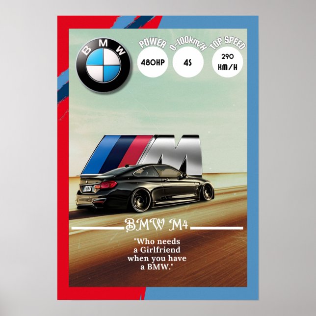 BMW M4 poster (Front)