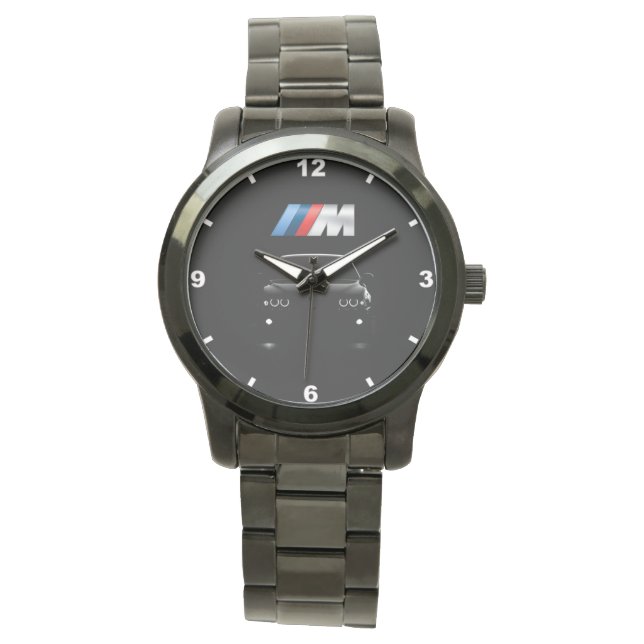 Bmw M6 Sport Car Stainless Steel Quartz Watch (Front)
