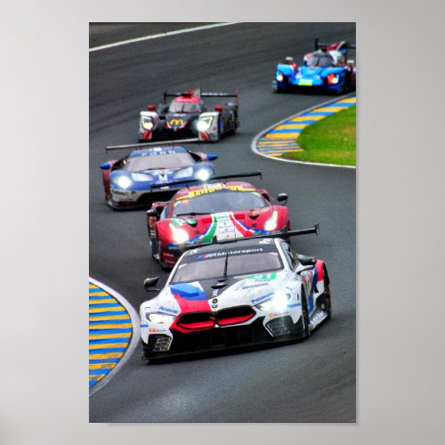 BMW M8 GTE 24 Hours of Le Mans 2018 Poster