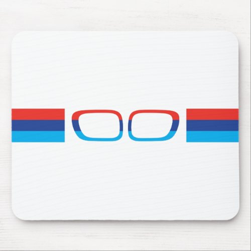 BMW M horizontal stripes and kidneys Mouse Pad