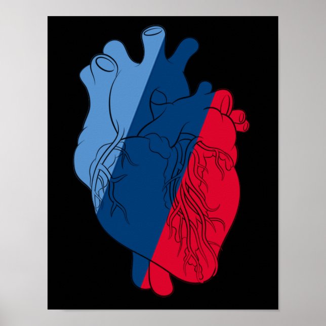 BMW M Power Heart Anatomy Poster (Front)