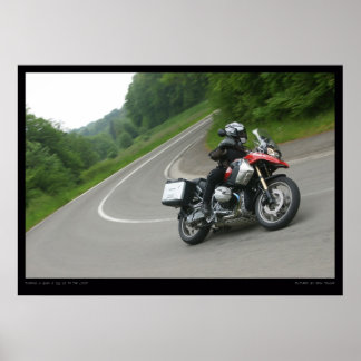 BMW R 1200 GS cornering Poster
