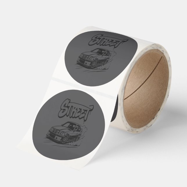 BMWE36 CLASSIC ROUND STICKER (Roll)