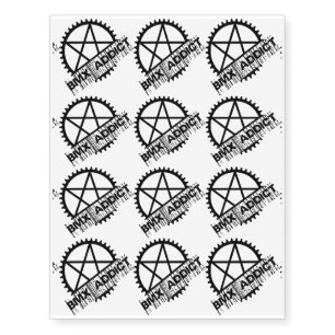 BMX Addict Temporary Tattoos
