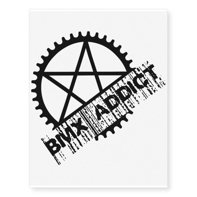 BMX Addict Temporary Tattoos (Front)