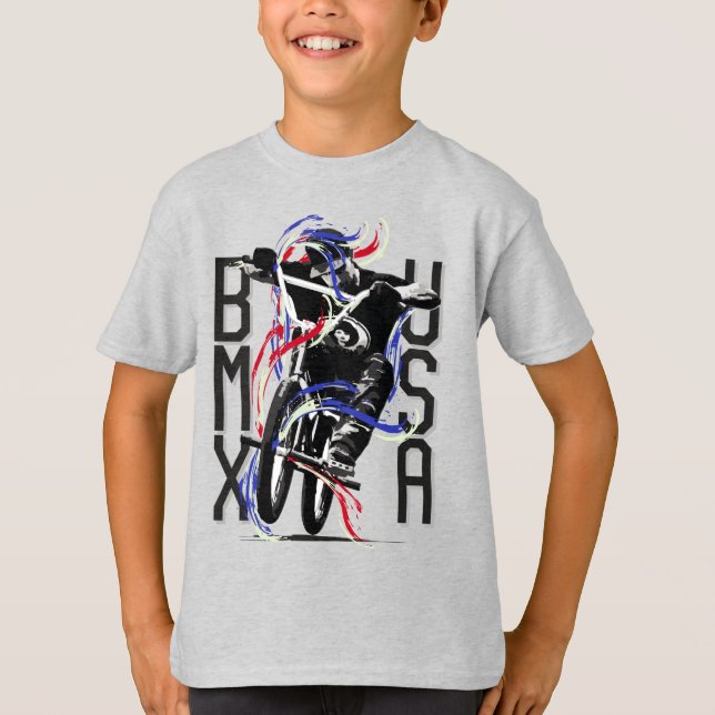 Bmx America - Bmx USA T-Shirt (Front)