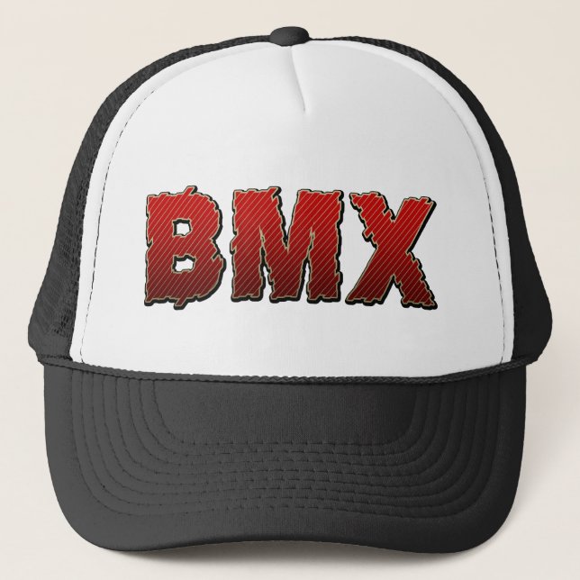 BMX Bicycle Biking Cycling Trucker Hat (Front)