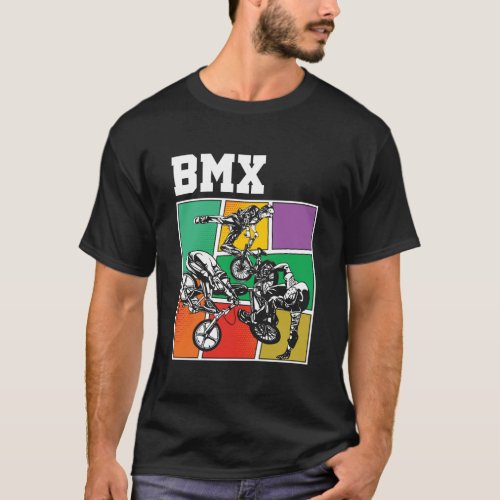 Bmx Bicycle Motocross Sport Racing Bike Biker Biki T_Shirt