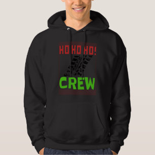 BMX Bicycle Mountain Offroad Ho Ho Ho Crew Santa Hoodie
