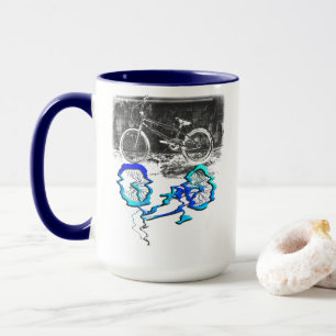 BMX Bicycle Sport Colored Reflection Mug