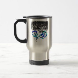 BMX Bicycle Sport Colored Reflection Travel Mug