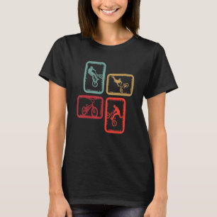 BMX Bicycle Tricks Vintage Kids Men Boys BMX Bike T-Shirt