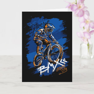 Bmx Bicycle Urban Graffiti streetwear  Card