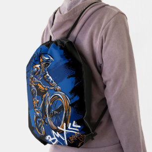 Bmx Bicycle Urban Graffiti streetwear Drawstring Bag