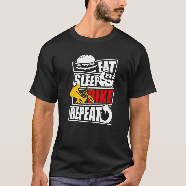 Bmx Bike Accessories Bmx Rider Ramp Bmx Downhill B T-Shirt (Front)