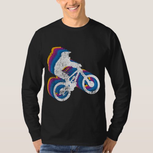 BMX Bike Biker Gift Vintage Wheely T_Shirt