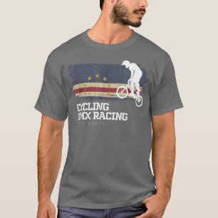 BMX Bike Cape Verde Flag Cycling Racing BMX Bike T-Shirt