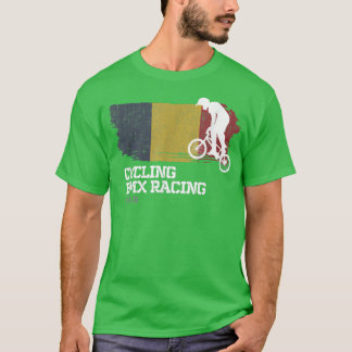 BMX Bike Chad Flag Biking Cycling Racing BMX  T-Shirt