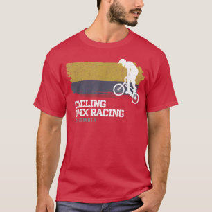 BMX Bike Colombia Flag Biking Cycling Racing BMX 3 T-Shirt