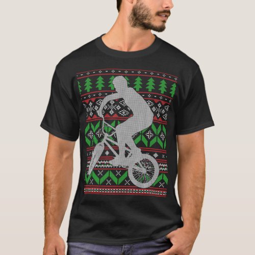 BMX Bike Cyclist Bicycle Rider Bicyclist Happy Hol T_Shirt