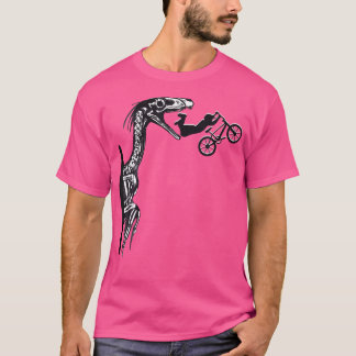 Bmx Bike Cyclist Dinosaur Bicycles Cycling Biking T-Shirt