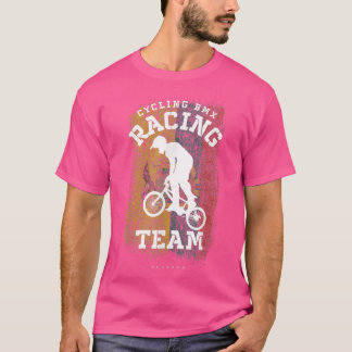 BMX Bike Ecuador Flag Biking Cycling Racing BMX332 T-Shirt