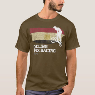 BMX Bike Egypt Flag Biking Cycling Racing BMX 334 T-Shirt