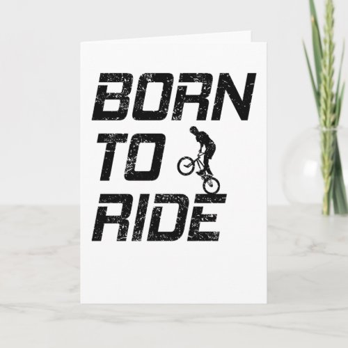 BMX Bike Freestyle Sport Gift Cool Saying Card