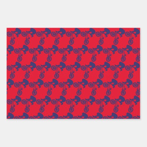 BMX Bike Rider Wrapping Paper Sheets
