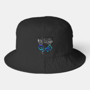 BMX Bike Sport Colored Reflection Bucket Hat