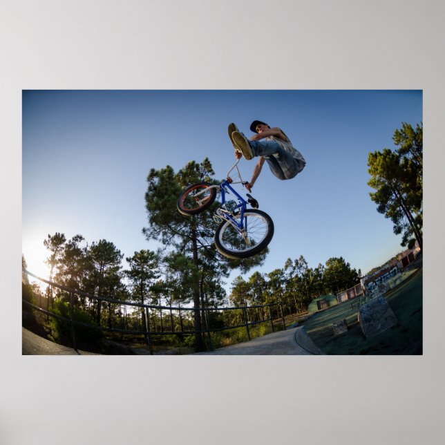 BMX Bike Stunt can-can Poster (Front)