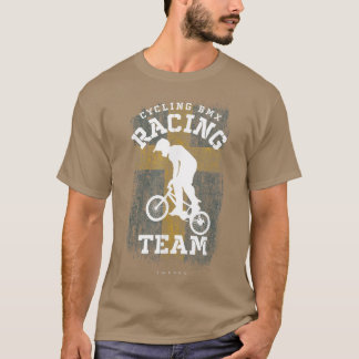BMX Bike Sweden Flag Biking Cycling Racing BMX  T-Shirt