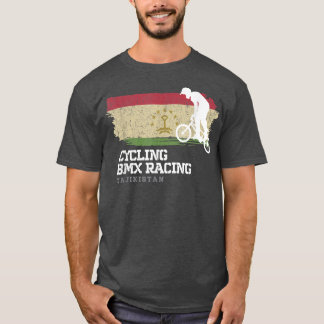 BMX Bike Tajikistan Flag Biking Cycling Racing BMX T-Shirt
