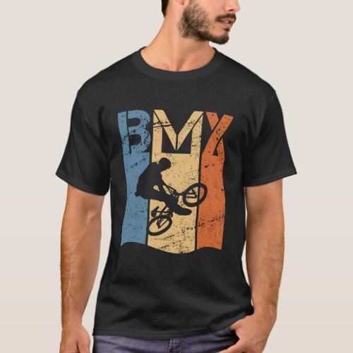 Bmx Bike Vintage For Motocross Sport Biking Fan T_Shirt