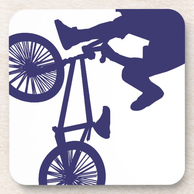 BMX Biker Beverage Coaster (Front)