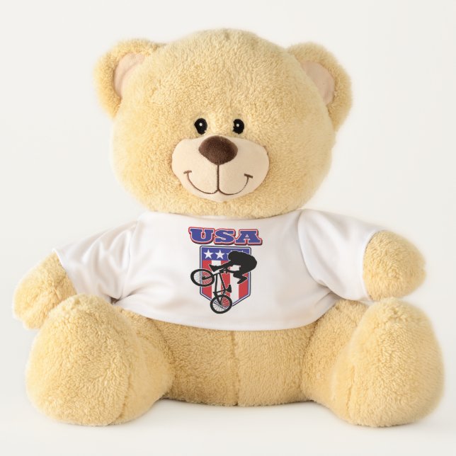 BMX Biker catching High AIR Teddy Bear (Front)