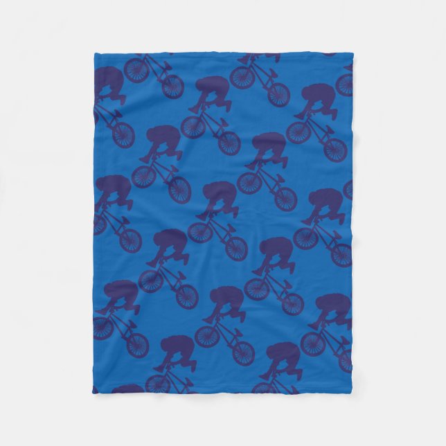 BMX-Biker Fleece Blanket (Front)