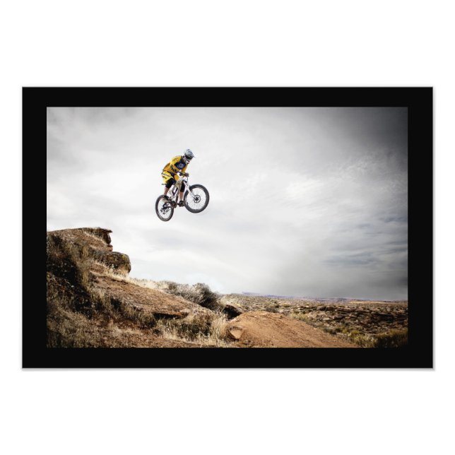 BMX Biker Jumping Poster (Front)