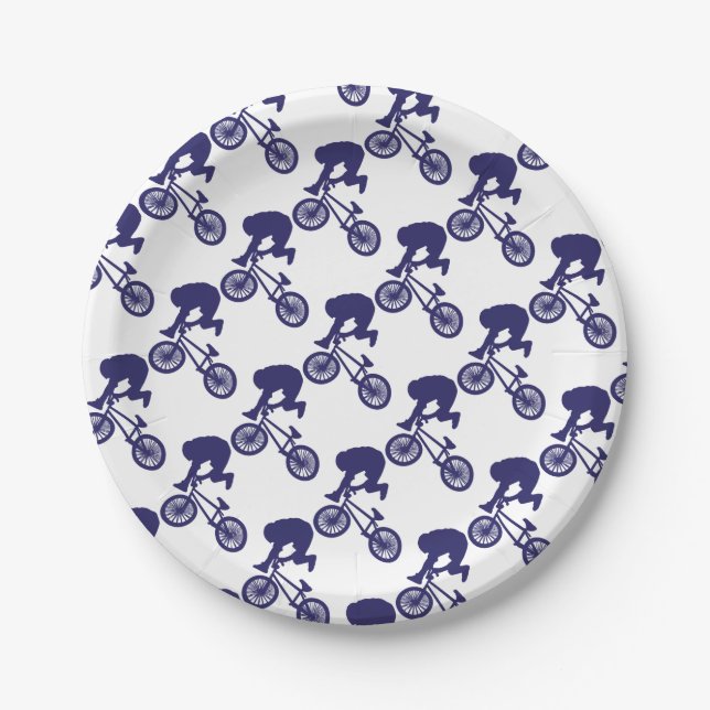 BMX-Biker Paper Plates (Front)