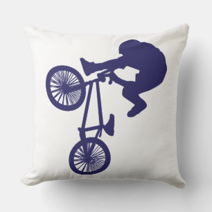 BMX-Biker Throw Pillow