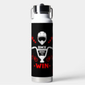 Orange Black Boys' Monster Truck Name Personalized Water Bottle