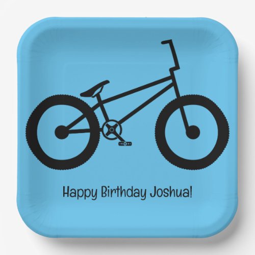 BMX Biking Birthday Party Paper Plates