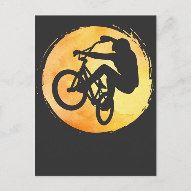 BMX Biking Racing Boys Freestyle Cycling Postcard (Front)
