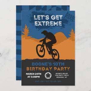 BMX Birthday Invitation Bike Invitation
