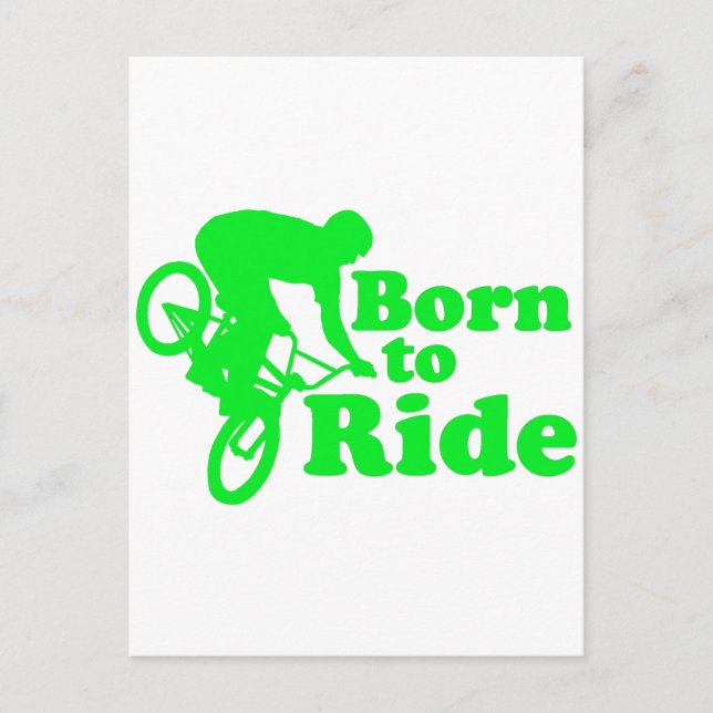 BMX Born To Ride Postcard (Front)